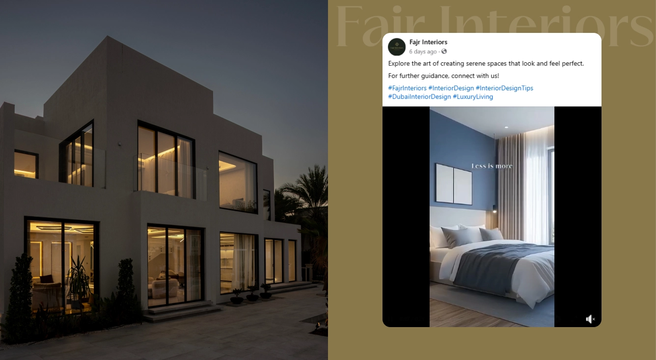 Fajr Interiors – Turned Clicks Into Clients